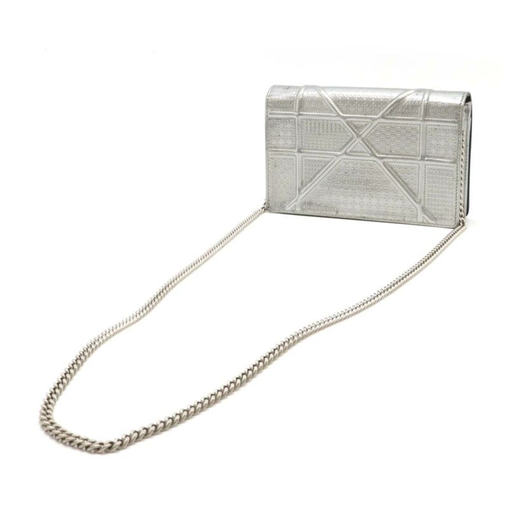 Dior Patent Leather Diorama Chain Wallet Clutch - Picture 2 of 9